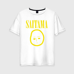 Футболка оверсайз женская SAITAMA NIRVANA, цвет: белый