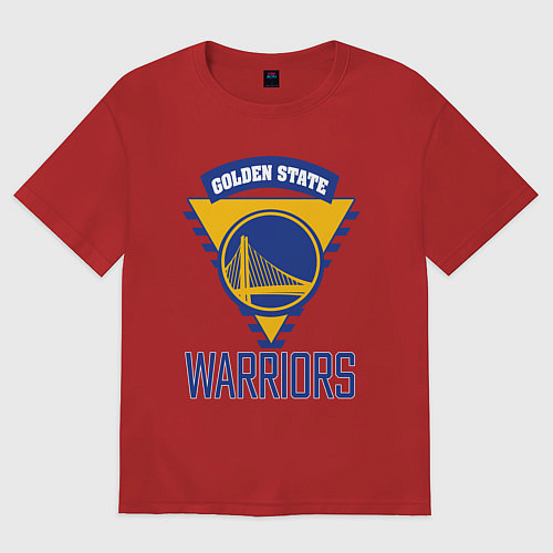 Женская футболка оверсайз Golden State Warriors Голден Стейт НБА / Красный – фото 1