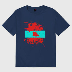 Футболка оверсайз женская Bloody Dexter, цвет: тёмно-синий