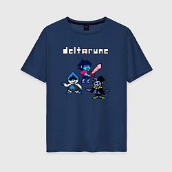 Футболка оверсайз женская Deltarune Дельтарун, цвет: тёмно-синий