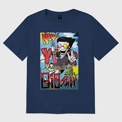 Футболка оверсайз женская Спамтон, цвет: тёмно-синий