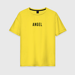 Футболка оверсайз женская She Angel, цвет: желтый