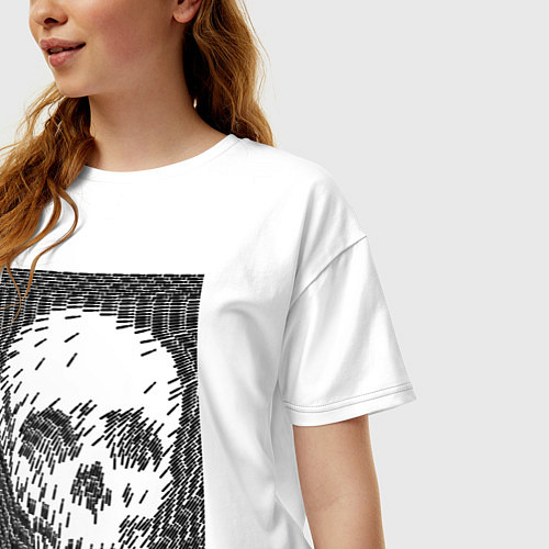 Женская футболка оверсайз Война - это смерть / Белый – фото 3