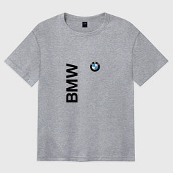 Футболка оверсайз женская BMW ато супер, цвет: меланж