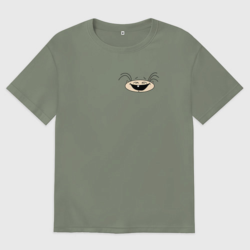 Женская футболка оверсайз ЛОГО Масяня / Авокадо – фото 1