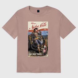 Женская футболка оверсайз Nuka Cola - raid your first!