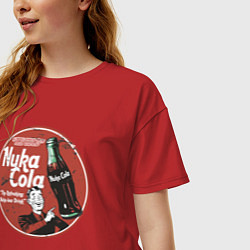 Футболка оверсайз женская Nuka Cola Ice Cold Retro, цвет: красный — фото 2