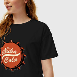 Футболка оверсайз женская Fallout Nuka Cola Stopper, цвет: черный — фото 2