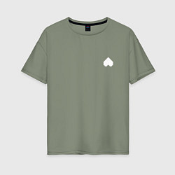 Футболка оверсайз женская Душа Монстра, цвет: авокадо