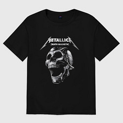 Футболка оверсайз женская Metallica Death Magnetic, цвет: черный