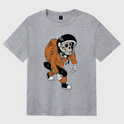 Футболка оверсайз женская Astronaut Cool Monkey, цвет: меланж