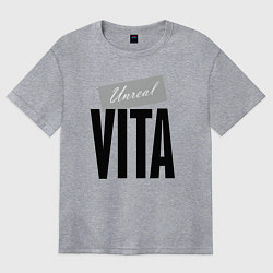 Футболка оверсайз женская Unreal Vita, цвет: меланж