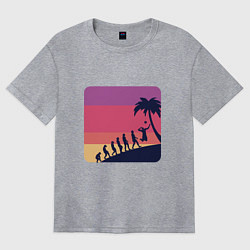 Женская футболка оверсайз Summer - Volleyball