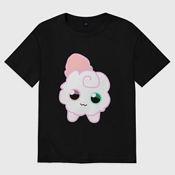 Футболка оверсайз женская Toca Kitchen котик, цвет: черный