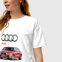 Футболка оверсайз женская Audi Germany Prestige, цвет: белый — фото 2