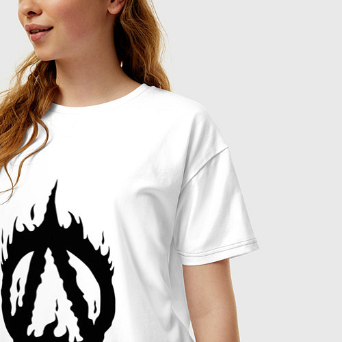 Женская футболка оверсайз Obladaet обладает / Белый – фото 3