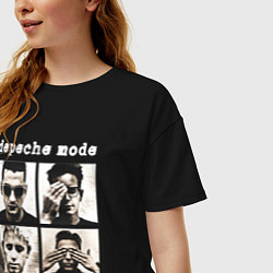 Футболка оверсайз женская DEPECHE MODE ДЕПЕШ МОД, цвет: черный — фото 2