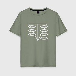 Футболка оверсайз женская Seele logo, цвет: авокадо