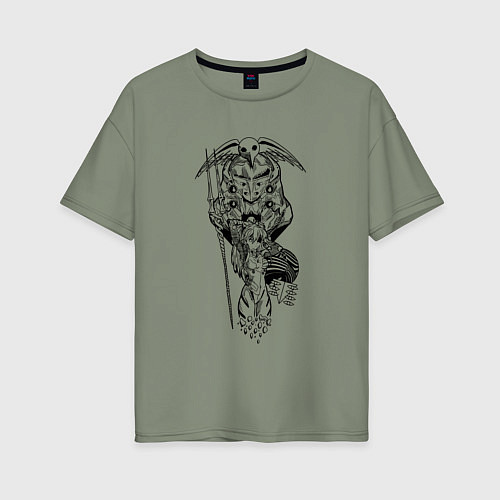 Женская футболка оверсайз Аска и Ева 2 0 / Авокадо – фото 1