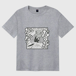 Футболка оверсайз женская Хотару, цвет: меланж