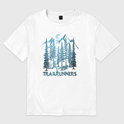 Футболка оверсайз женская Трэйлраннинг, цвет: белый