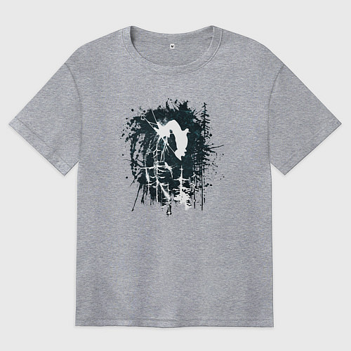 Женская футболка оверсайз Бэкфлип / Меланж – фото 1