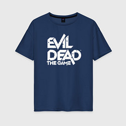 Футболка оверсайз женская Logo Evil Dead, цвет: тёмно-синий