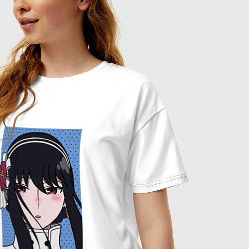 Женская футболка оверсайз Шпионка Йор Семья шпиона / Белый – фото 3