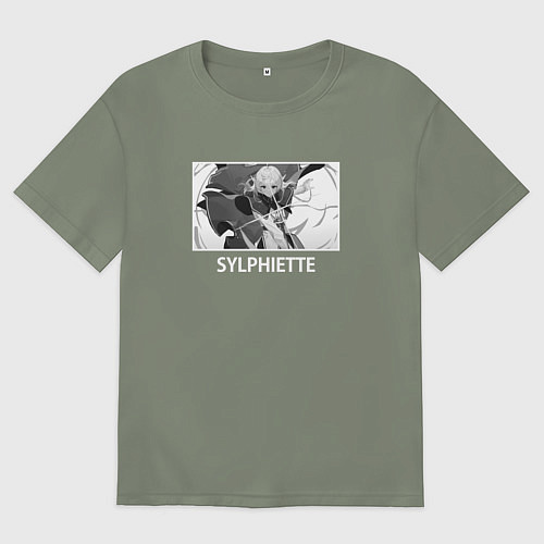 Женская футболка оверсайз Сильфиетта / Авокадо – фото 1