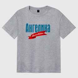 Футболка оверсайз женская Ангелина Limited Edition, цвет: меланж