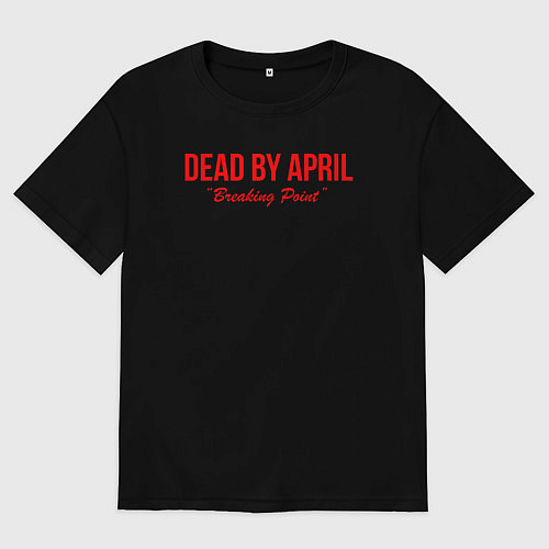 Женская футболка оверсайз Dead by april metal, / Черный – фото 1