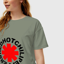 Футболка оверсайз женская Peppers logo, цвет: авокадо — фото 2