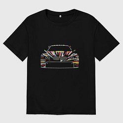 Футболка оверсайз женская BMW Color, цвет: черный