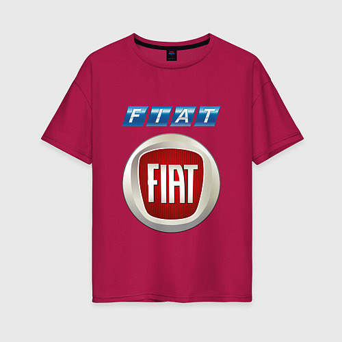 Женская футболка оверсайз FIAT 8 / Маджента – фото 1