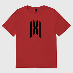 Футболка оверсайз женская Monsta x shownu, цвет: красный