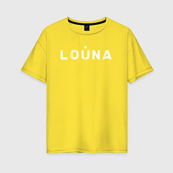 Футболка оверсайз женская Лоуна louna 1984, цвет: желтый