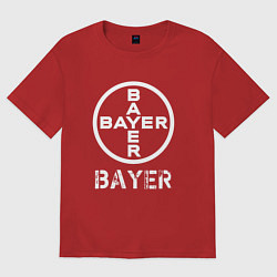 Футболка оверсайз женская BAYER Bayer, цвет: красный