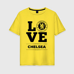 Футболка оверсайз женская Chelsea Love Классика, цвет: желтый