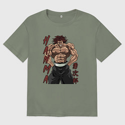 Футболка оверсайз женская Ярость Юджиро, цвет: авокадо