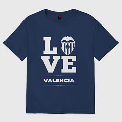 Футболка оверсайз женская Valencia Love Classic, цвет: тёмно-синий