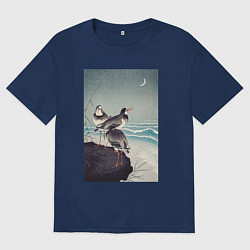 Футболка оверсайз женская Snipes at the Shore, цвет: тёмно-синий