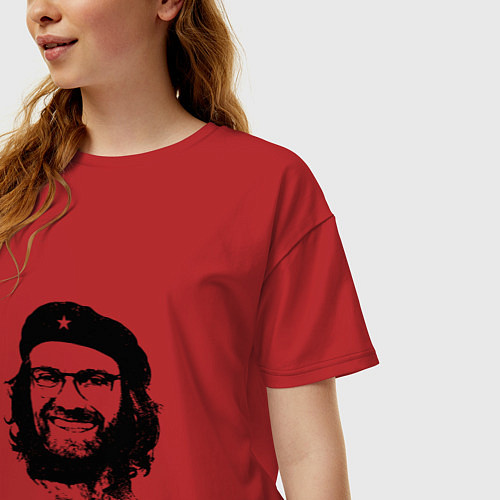 Женская футболка оверсайз Klopp Revolution / Красный – фото 3