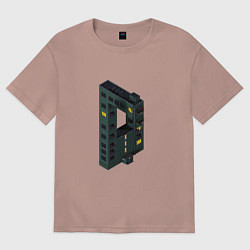 Футболка оверсайз женская Невозможная брежневка, цвет: пыльно-розовый