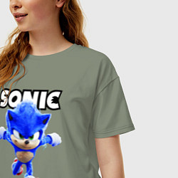 Футболка оверсайз женская Sonic the Hedgehog 2022, цвет: авокадо — фото 2