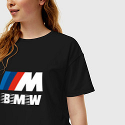 Футболка оверсайз женская BMW BMW FS, цвет: черный — фото 2