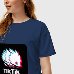 Футболка оверсайз женская TikTik Hollow Knight, цвет: тёмно-синий — фото 2