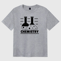 Футболка оверсайз женская CHEMISTRY химия, цвет: меланж