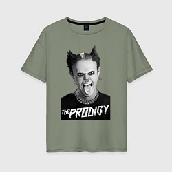 Футболка оверсайз женская The Prodigy - firestarter, цвет: авокадо