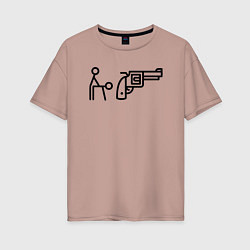 Женская футболка оверсайз Sex Pistols знаками