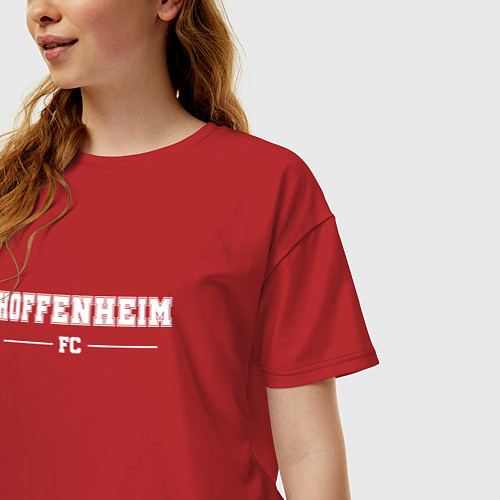 Женская футболка оверсайз Hoffenheim Football Club Классика / Красный – фото 3